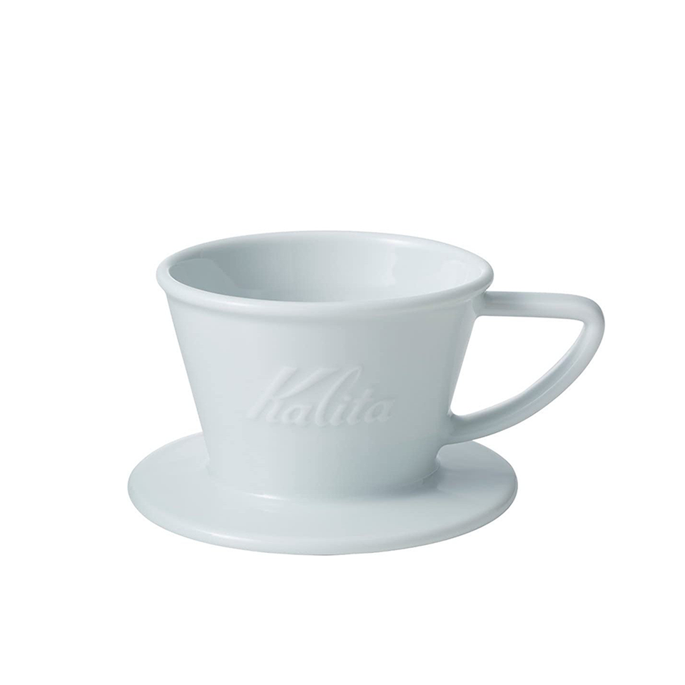 Phễu lọc cà phê sứ Kalita Wave Hasami màu trắng - Size 185 | The Nob Coffee