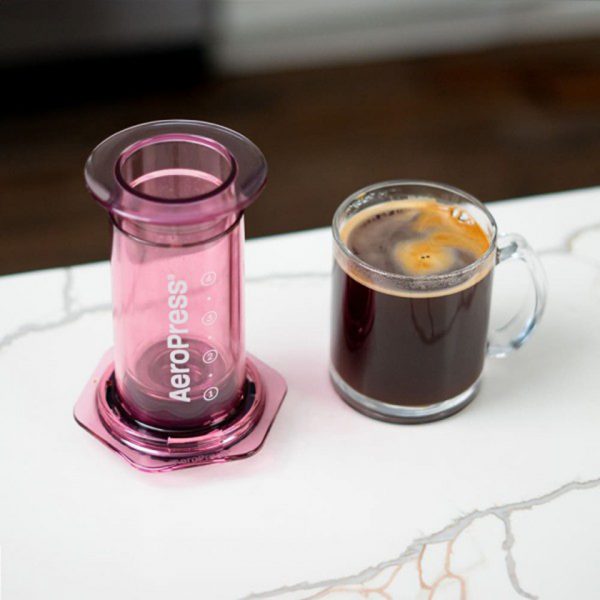 Aeropress clear pink (1)