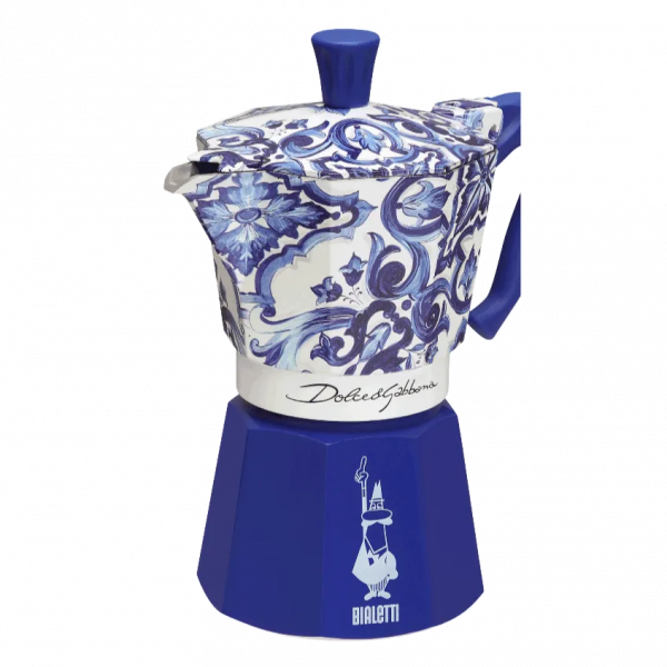 Ấm Moka Bialetti Express Dolce&Gabbana Mediterrean blue (3)