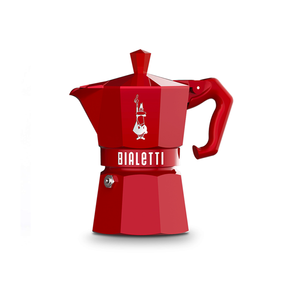 Ấm Moka Bialetti Express Exclusive 3 cup red 2 Ấm Moka Bialetti Express Exclusive 3 cup red 2