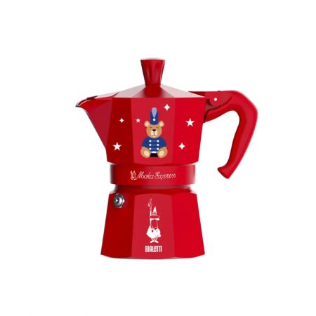 ấm Bialetti Magico Ricordo Moka Express Teddy Bear Red